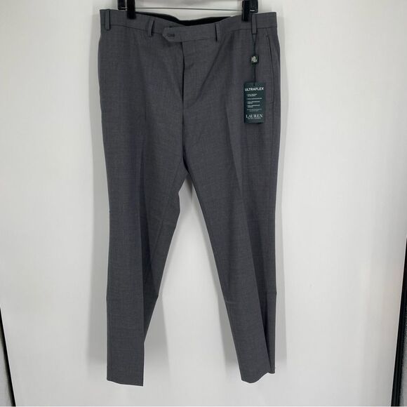 Ralph Lauren Gray Ultraflex Dress Pants size 36 x 30 New - Picture 1 of 4